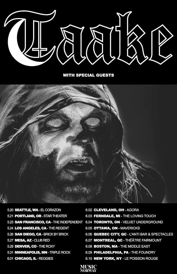 Taake US tour 17 PR1
