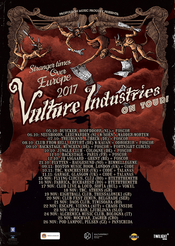 Vulture Industries 2017 Tour PR